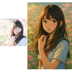 あなたの写真を温かみのあるイラストに仕上げます SNSアイコンやLINEなど、 特別に彩りたい方におすすめ！ イメージ1