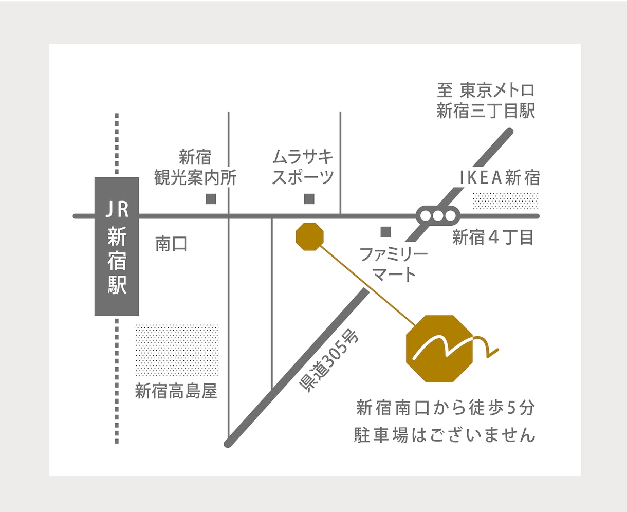 シンプルで分かりやすい地図・案内図おつくりします DMやホームページに地図・案内図の掲載をお考えの方へ イメージ4