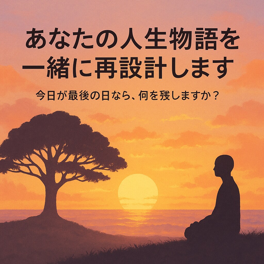 あなたの生きる軸を物語にします 今日が最後の日なら、何を残しますか？ イメージ1