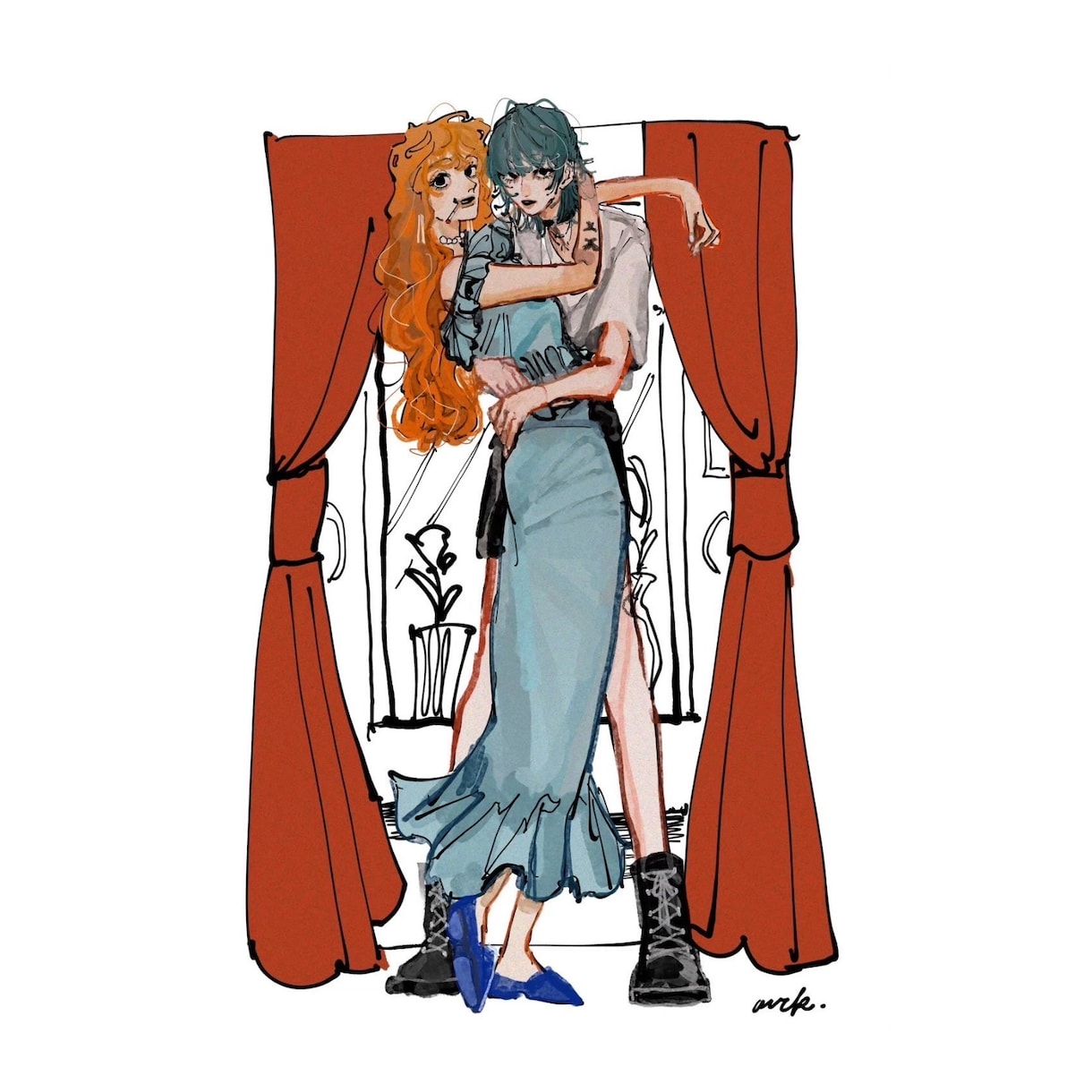 オシャレで個性的な全身イラストを制作します 洋服やキャラのデザインもお任せできるあなただけの一枚を！ イメージ4