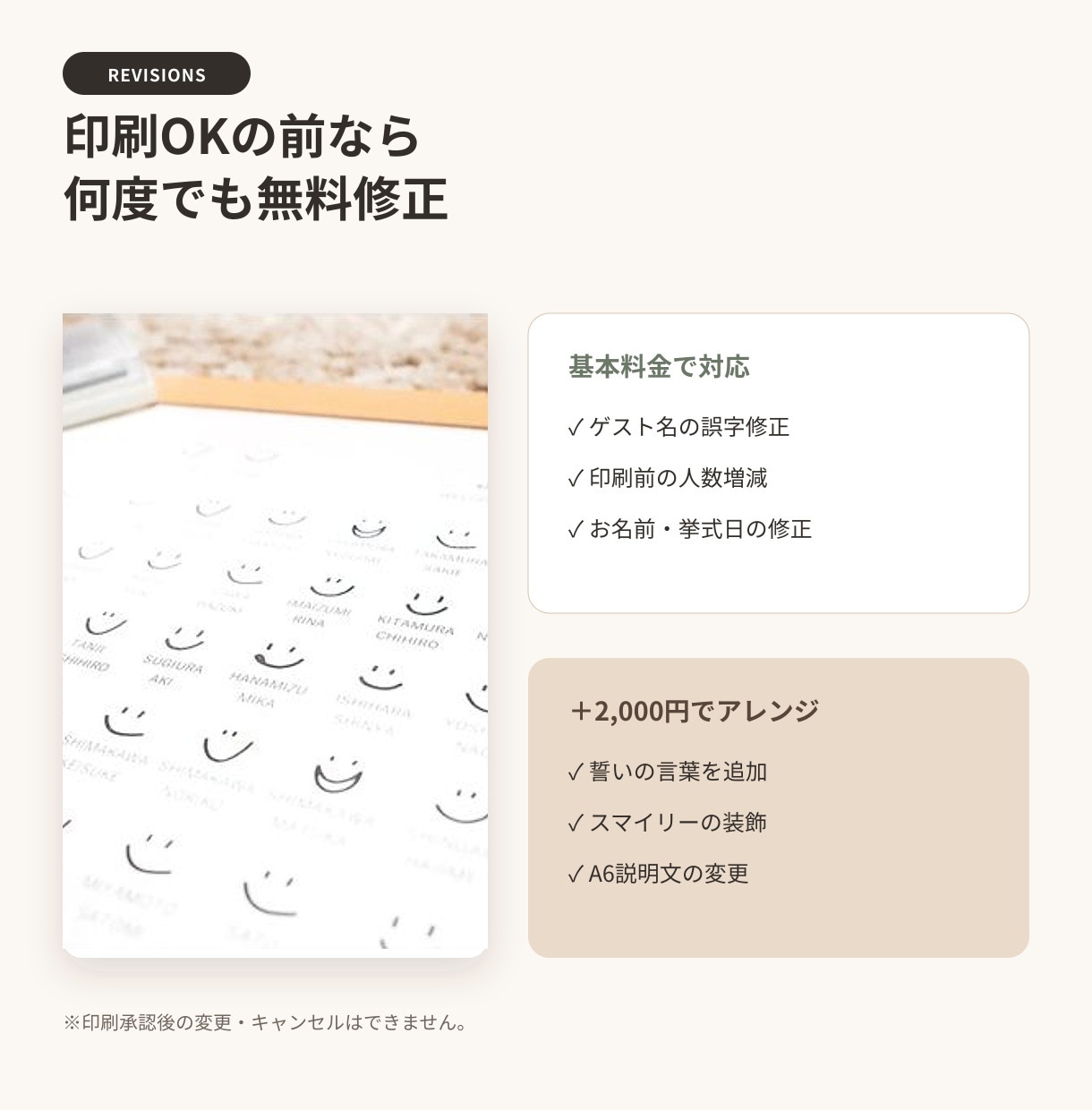 ゲスト名入りの参加型結婚証明書を制作します A3高級特殊紙・41名〜上限なし・修正無制限 イメージ9