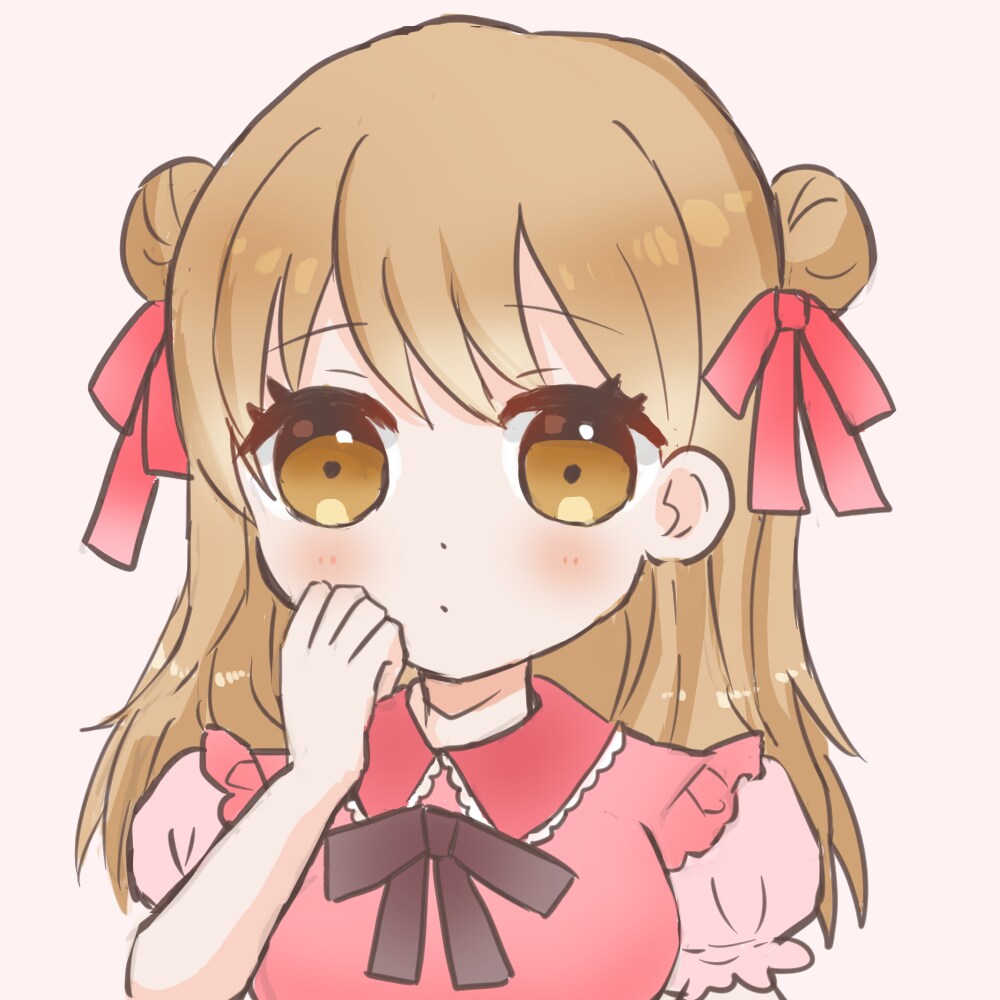 シンプルふんわり可愛い☺︎女の子アイコン描きます やわらかい色合いで描く、ゆるふわ可愛い女の子アイコン♡ イメージ1