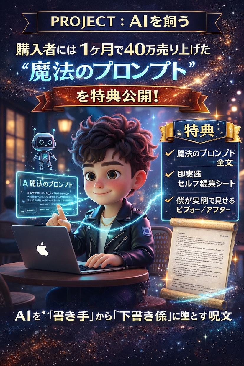 AIに文章を書かせない方法、教えます note・X対応／魔法のプロンプト付き イメージ1