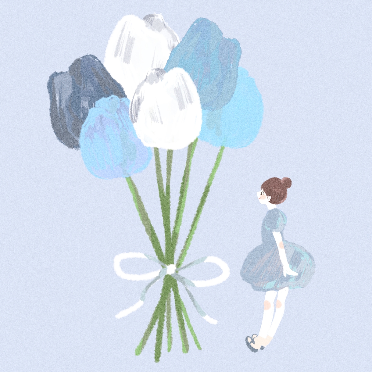 ほんわか系のイラスト描きます 食べ物・植物・人物・動物が得意です イメージ5