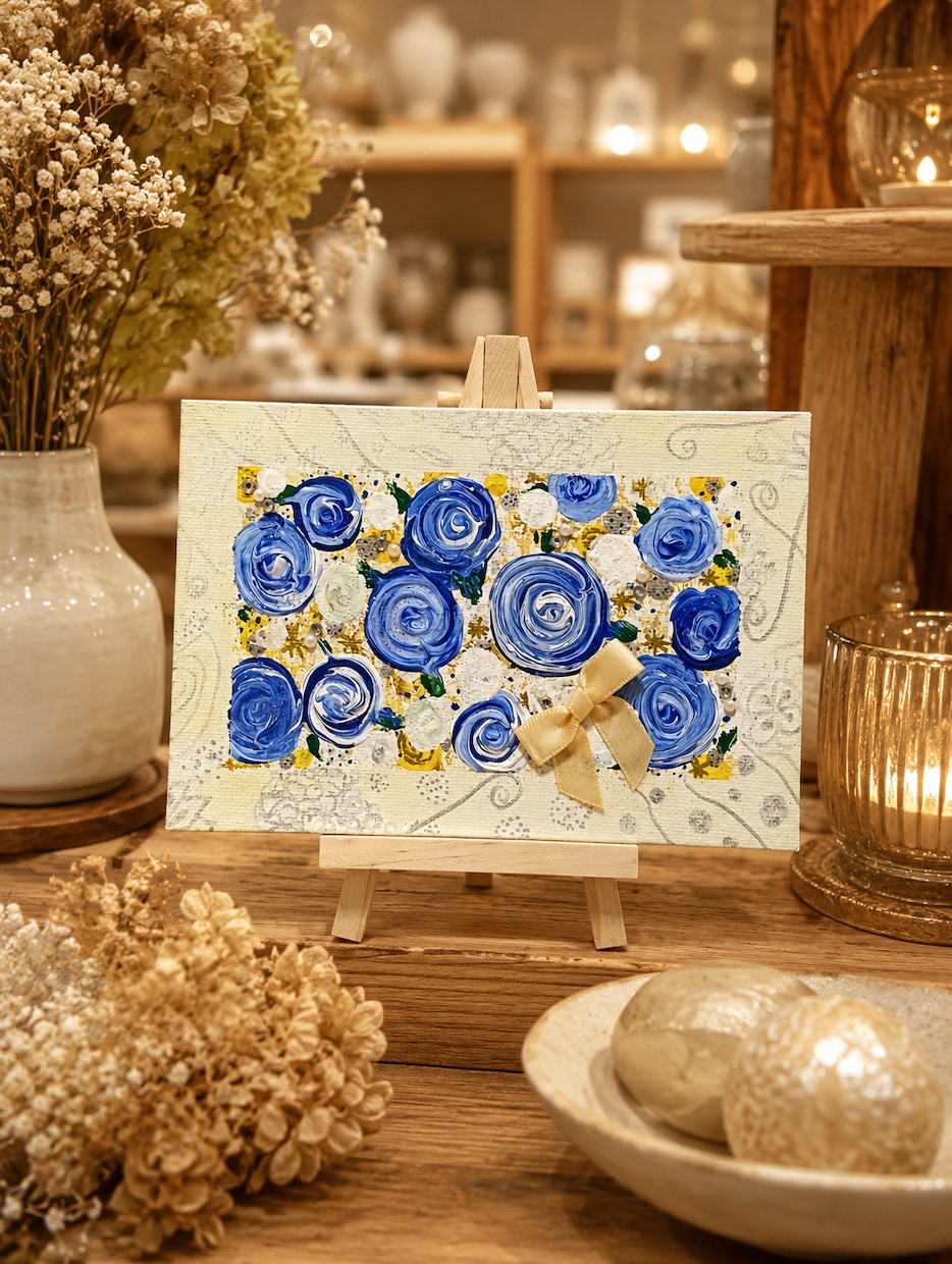 世界に一つ♡スクレツィアート画®を制作します ～色彩と粒子が織りなす幻想的なアート～ イメージ1