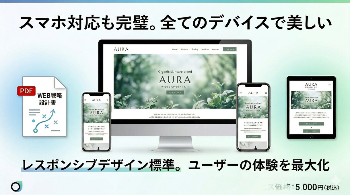 戦略設計書付き！売上に繋がるWebサイト制作します デザインの理由がわかる！戦略設計書付きの売れるサイト制作 イメージ3