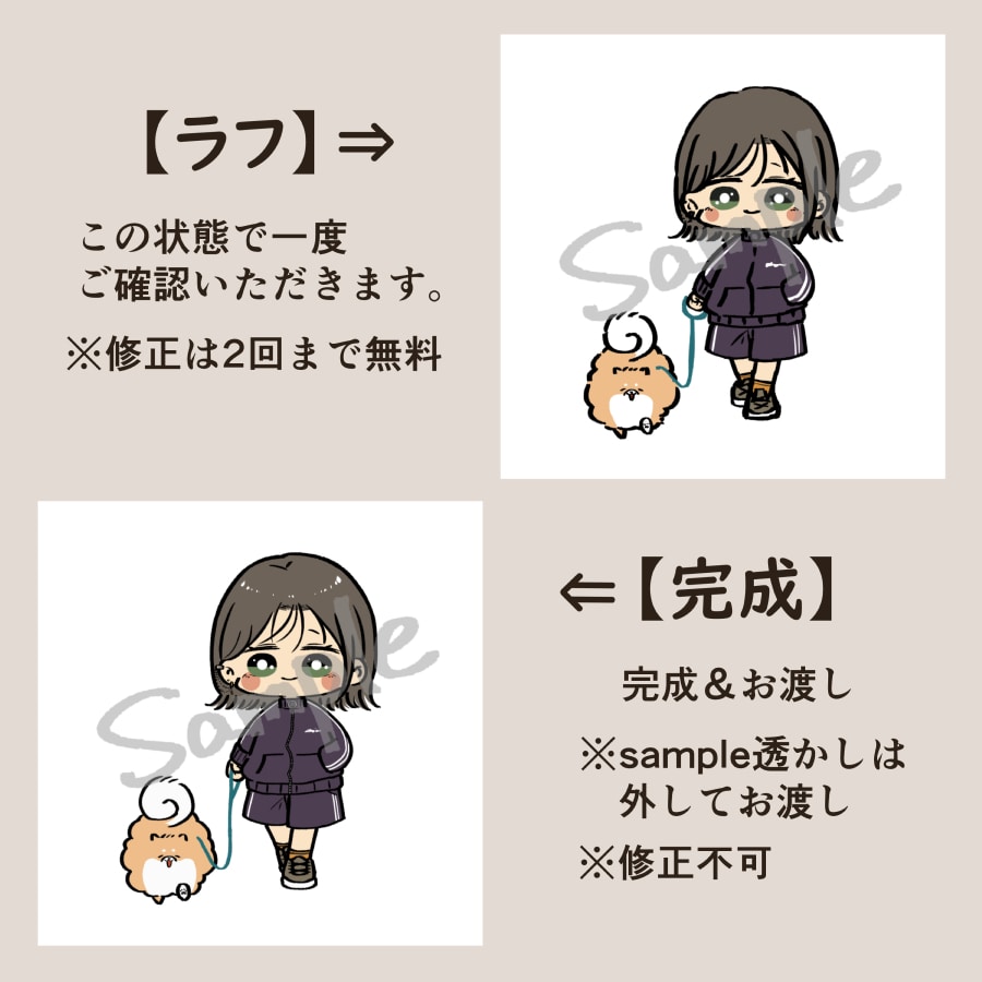 ミニキャラアイコンを作成します ご希望に寄り添い、心を込めて描かせていただきます♪ イメージ6