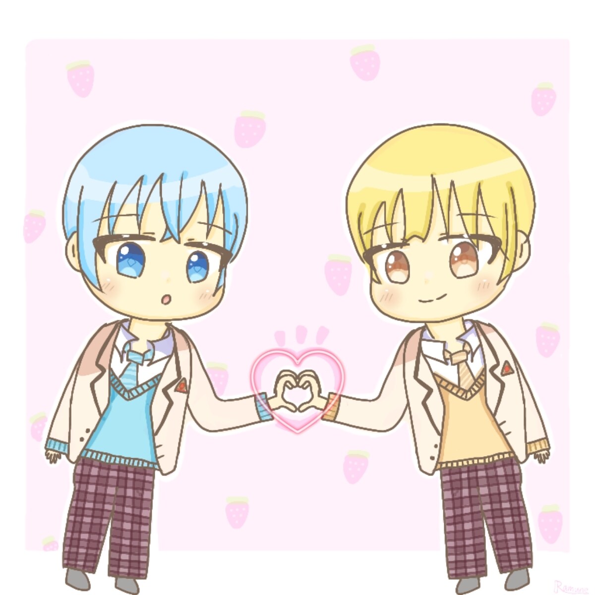SNS等アイコン用のイラストをお描きします 現役高校生がゆるめのイラストを描いてます。 イメージ4