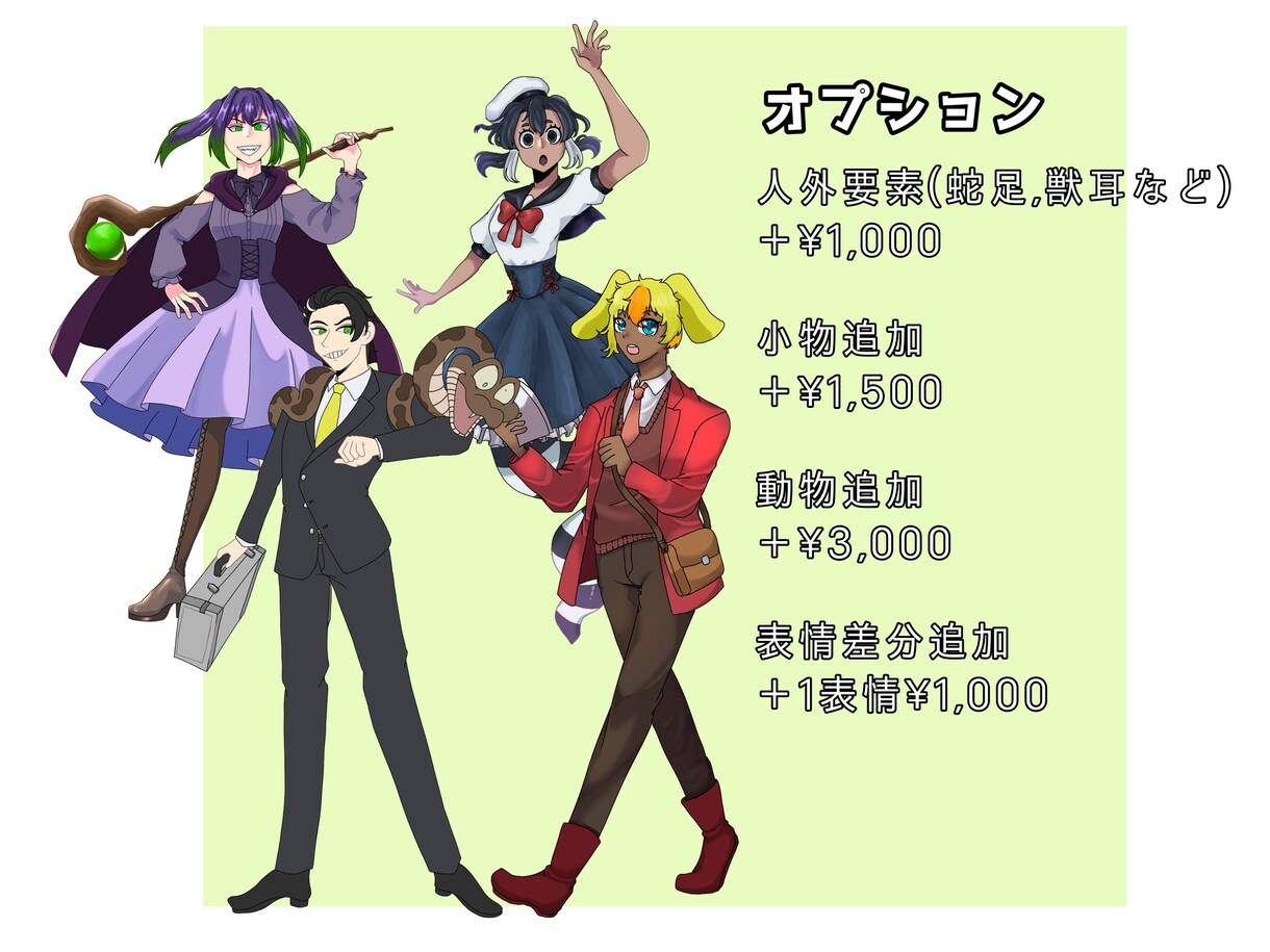 立ち絵を制作します TRPG等に使用出来る立ち絵の制作をします イメージ4
