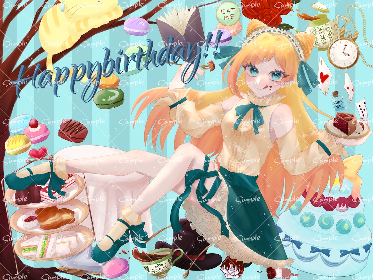 目が印象的なイラストをお描きします 表情や顔が印象的なイラストをおかきします！ イメージ1