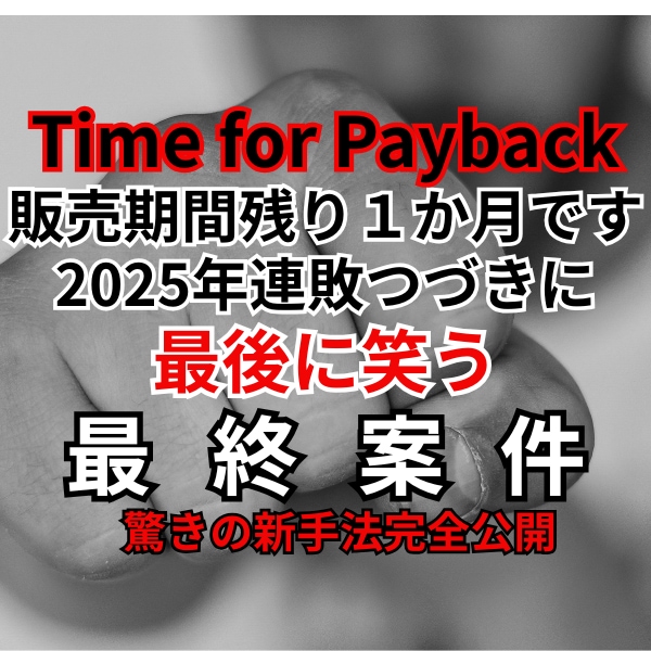 １２月初旬に販売終了！驚異の稼げる副業教えます 2025年のリベンジ。コレで結果を出して締めくくって下さい！ イメージ1