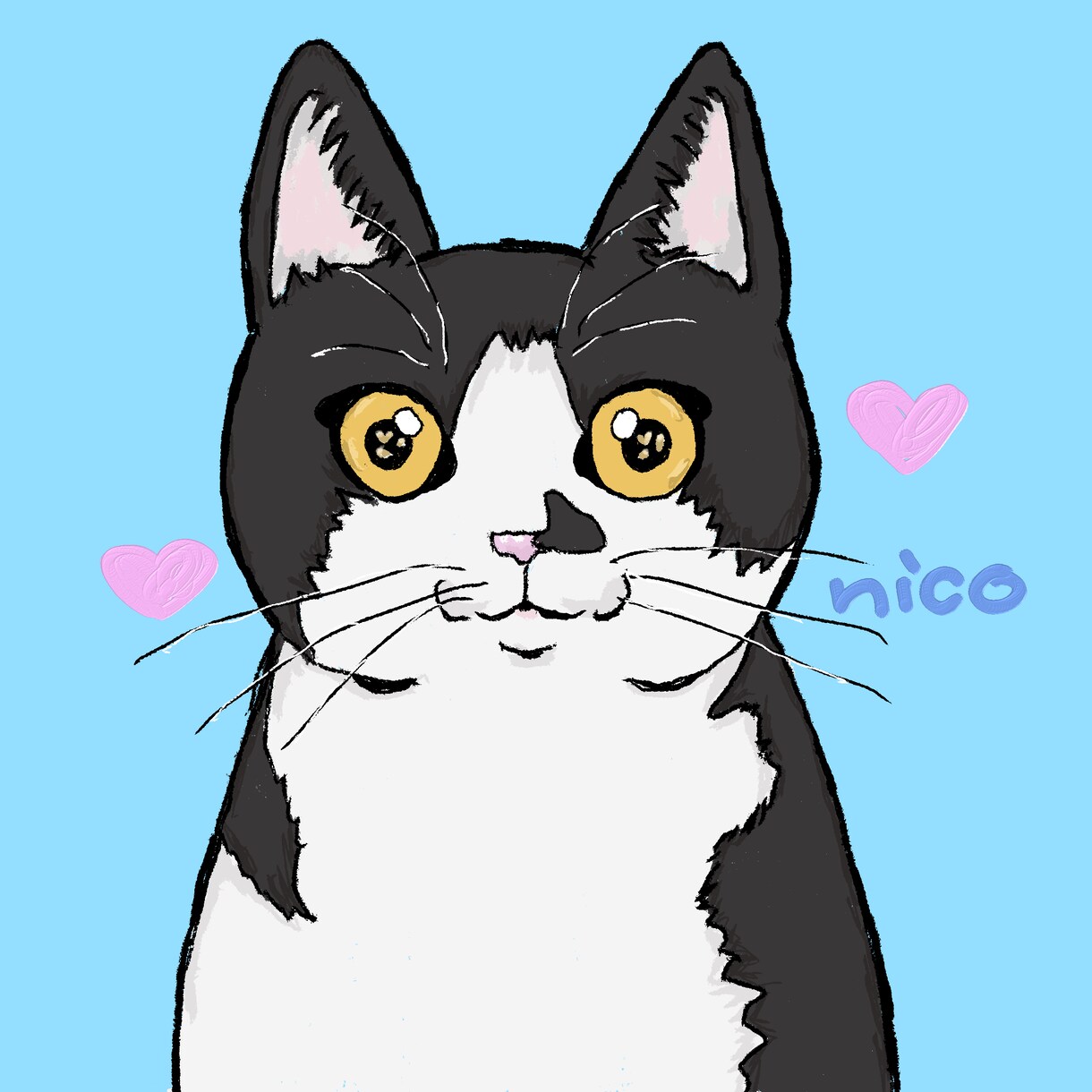 写真からOK！猫のイラスト描きます SNSアイコン・プレゼントにもぴったり！ イメージ1