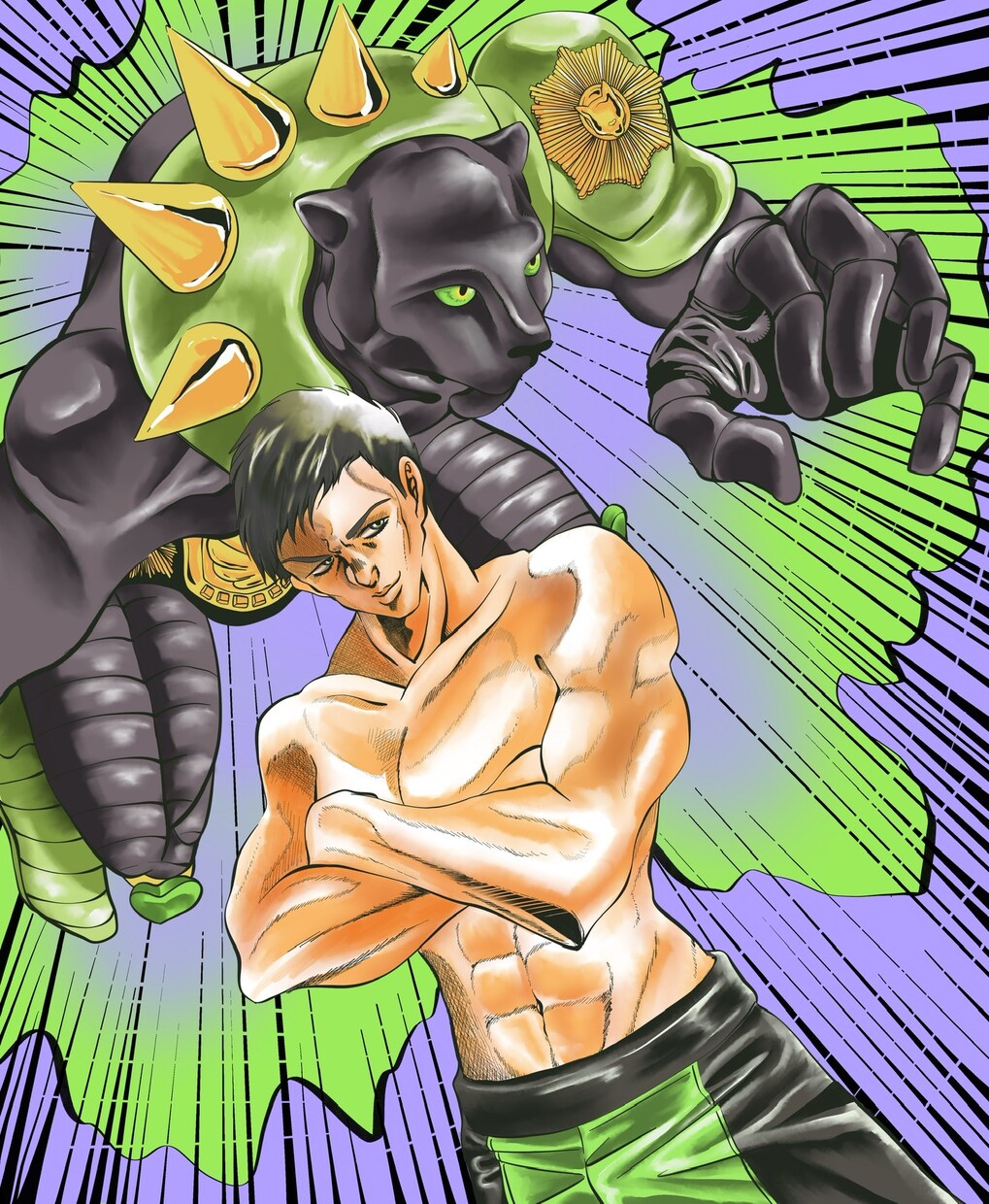 ジョジョ好き必見！ジョジョ風似顔絵描きます ジョジョの雰囲気であなた様の似顔絵を描きます。 イメージ6
