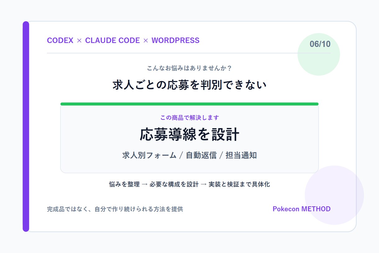 Codexで実務サイトを自作できるようにします WordPress設計から公開後の改善まで体系化 イメージ6