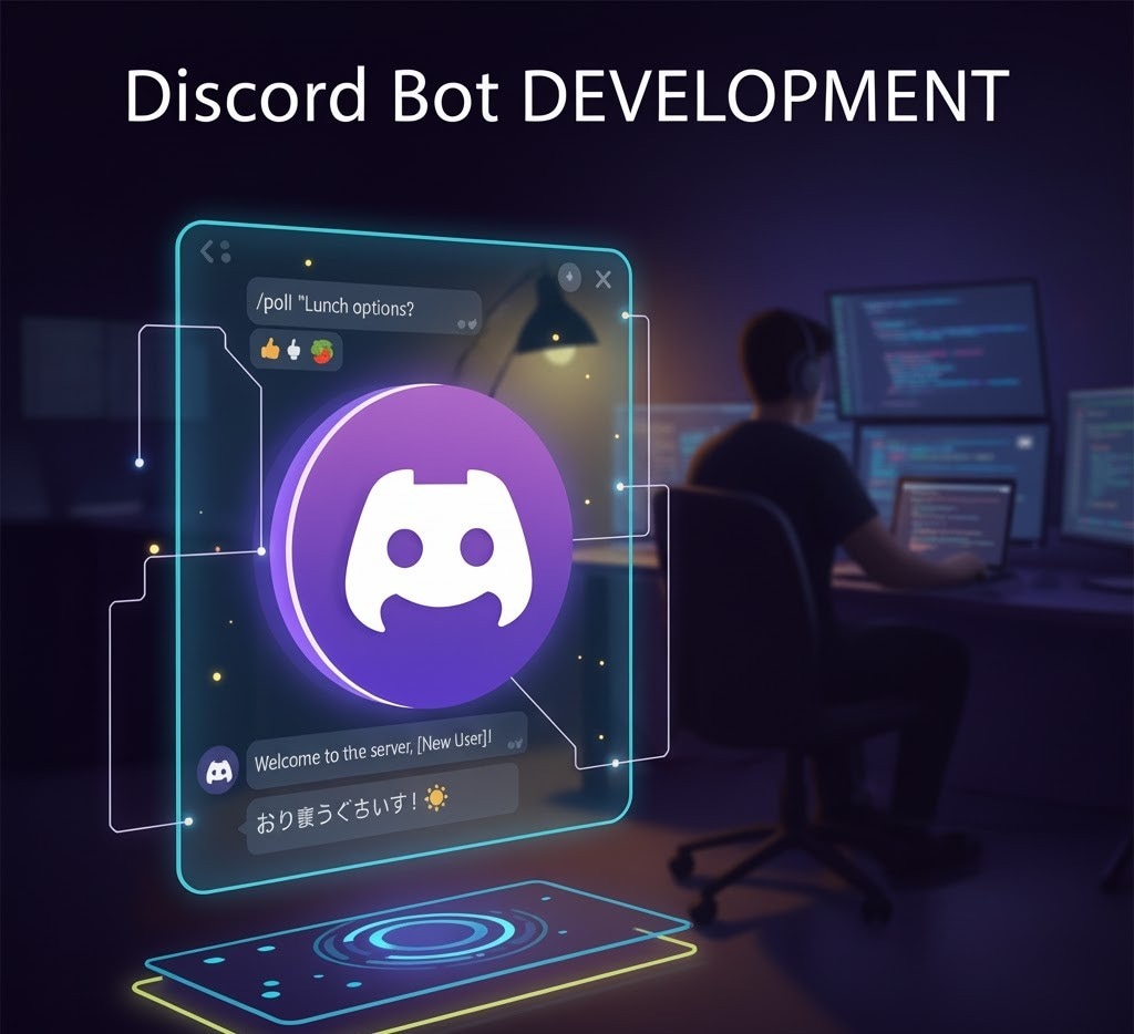 あなた専用のDiscord Botを開発します 【5,000円から】サーバー運営の自動化・効率化をお手伝い！ イメージ1