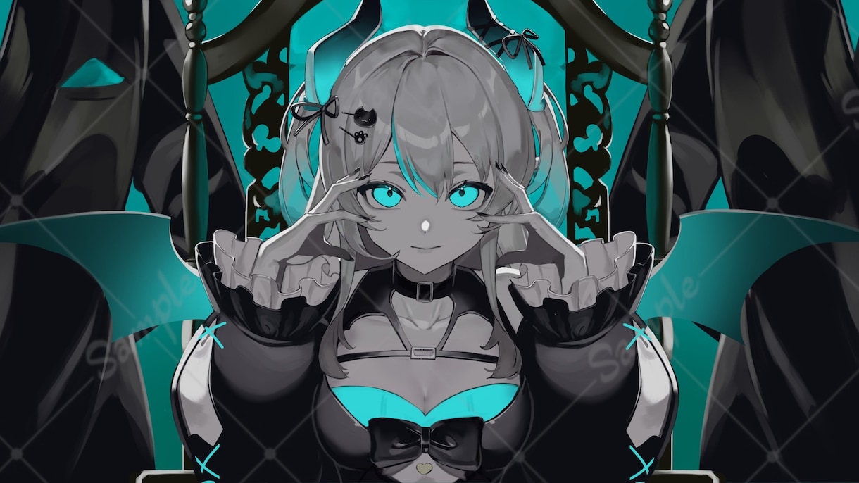かっこいいイラスト（1枚絵）を制作します 歌みたやVTuberのイラストや本の挿絵など イメージ7