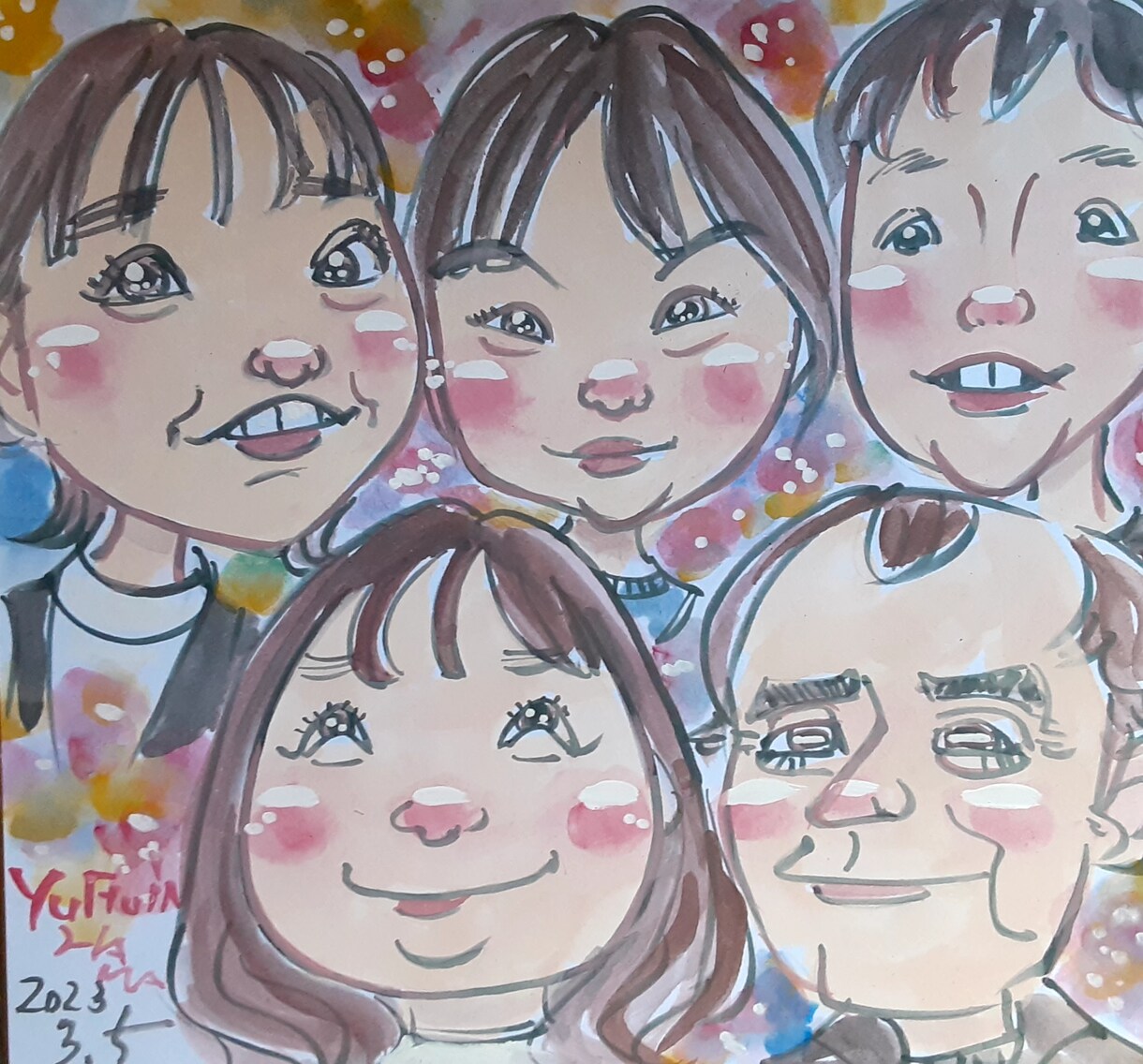 お写真から、似顔絵を描きます 素敵な思い出を似顔絵で残してみませんか？ イメージ5