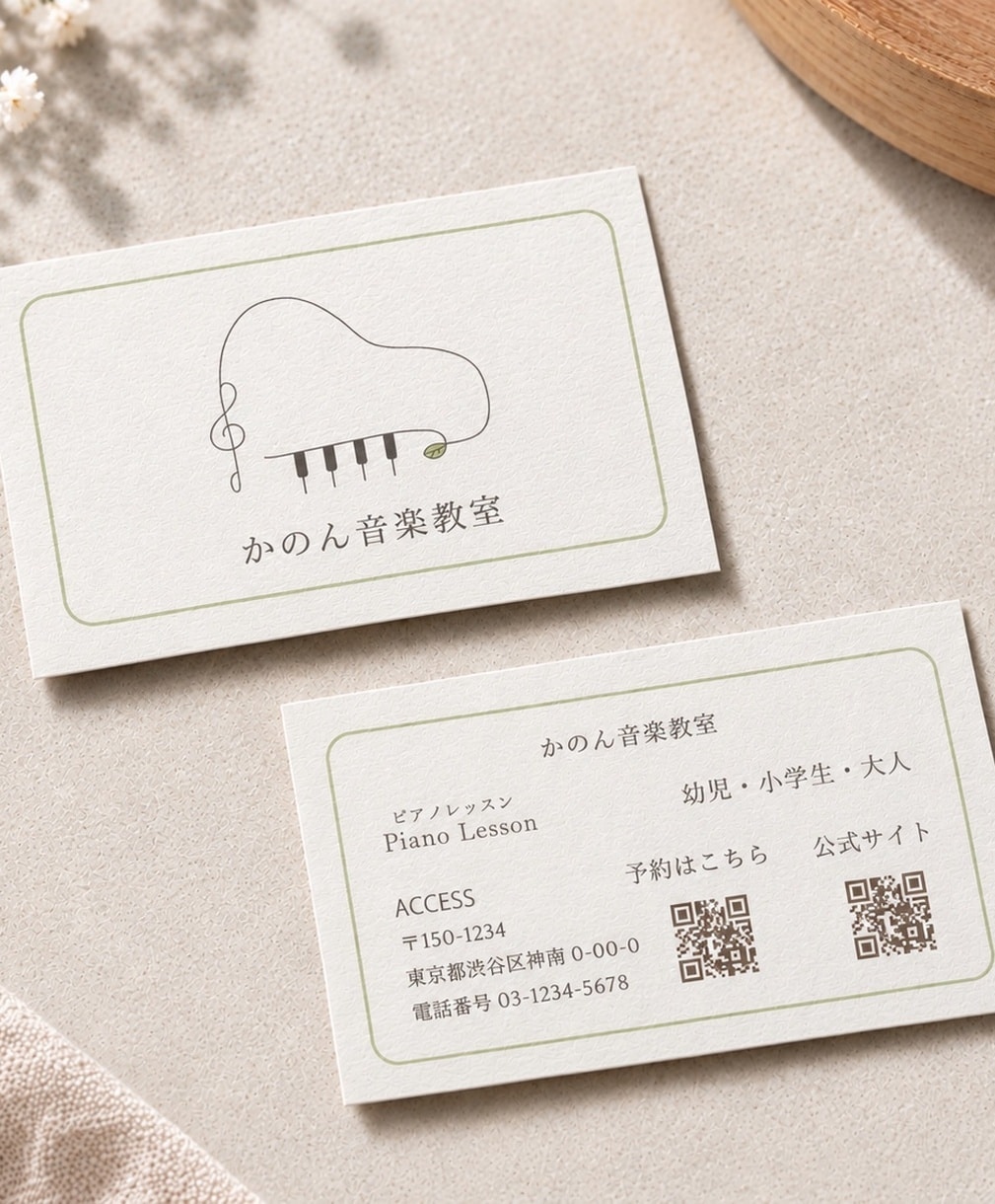 シンプル可愛い名刺・ショップカードをデザインします サロン・カフェ・作家さんなどにぴったりのショップカードを イメージ2