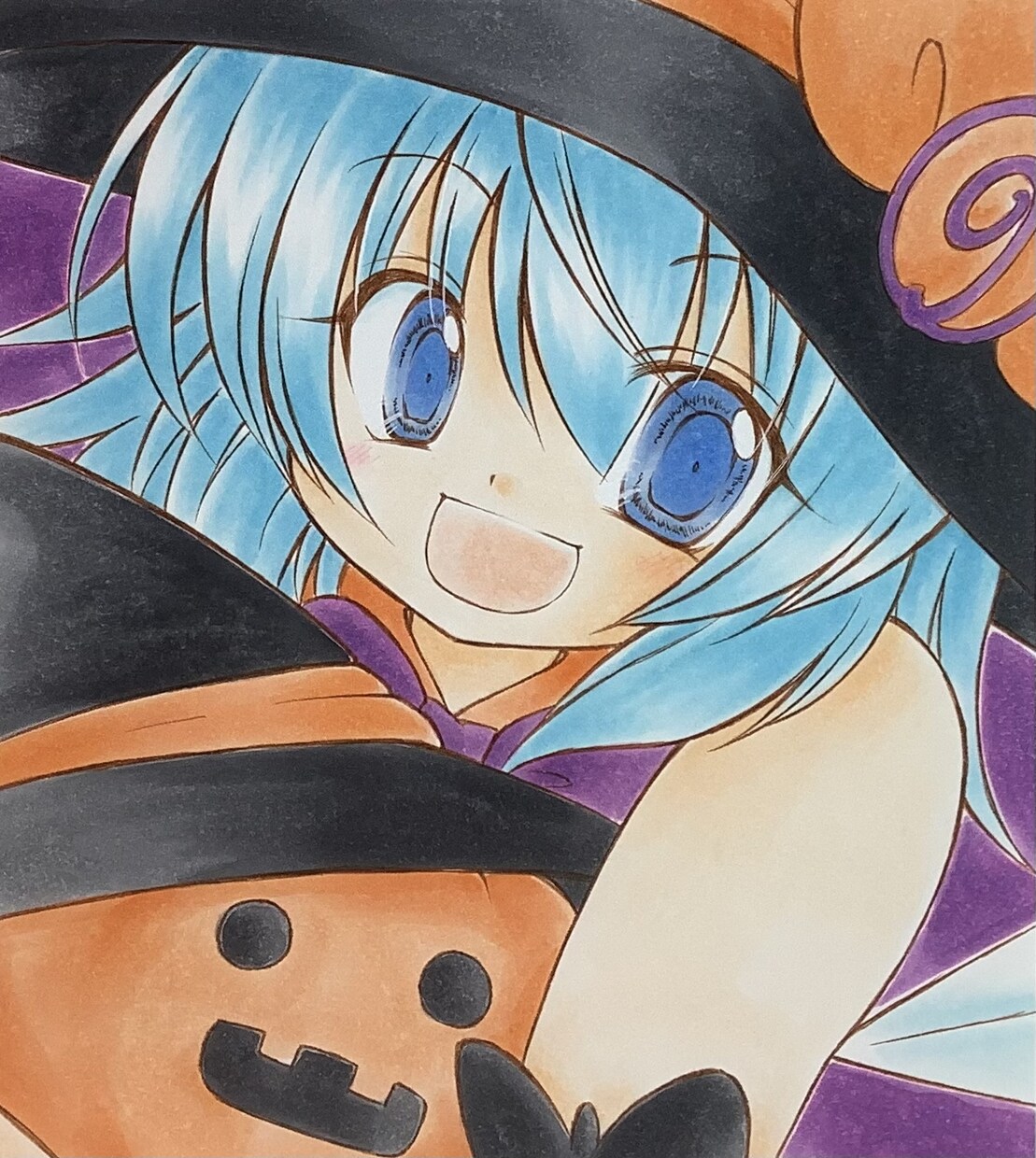 コピックで描いたアナログイラスト原画をお届けします 1000枚以上のお届け実績がございます♡ イメージ2