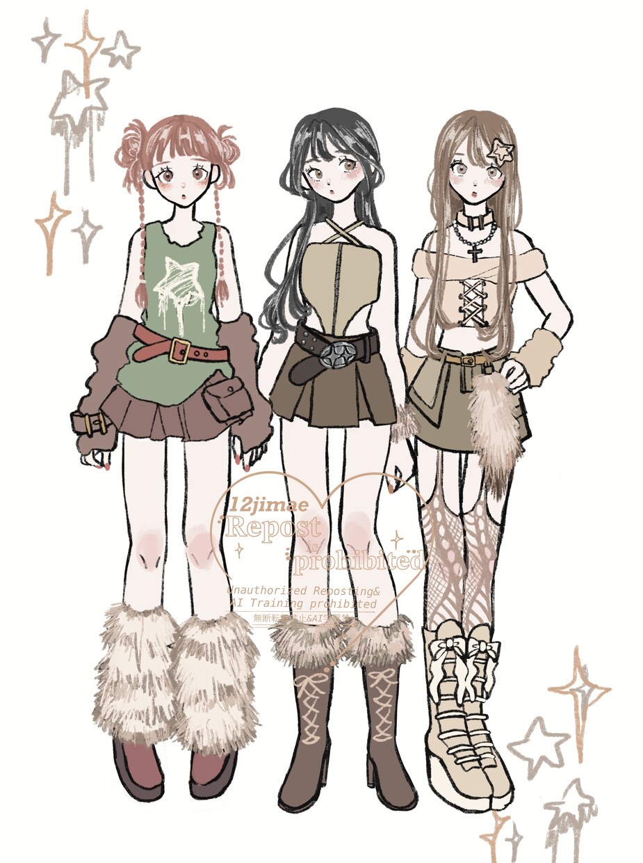 可愛いイラストを制作します おしゃれやファッションにこだわった作品制作をします イメージ1