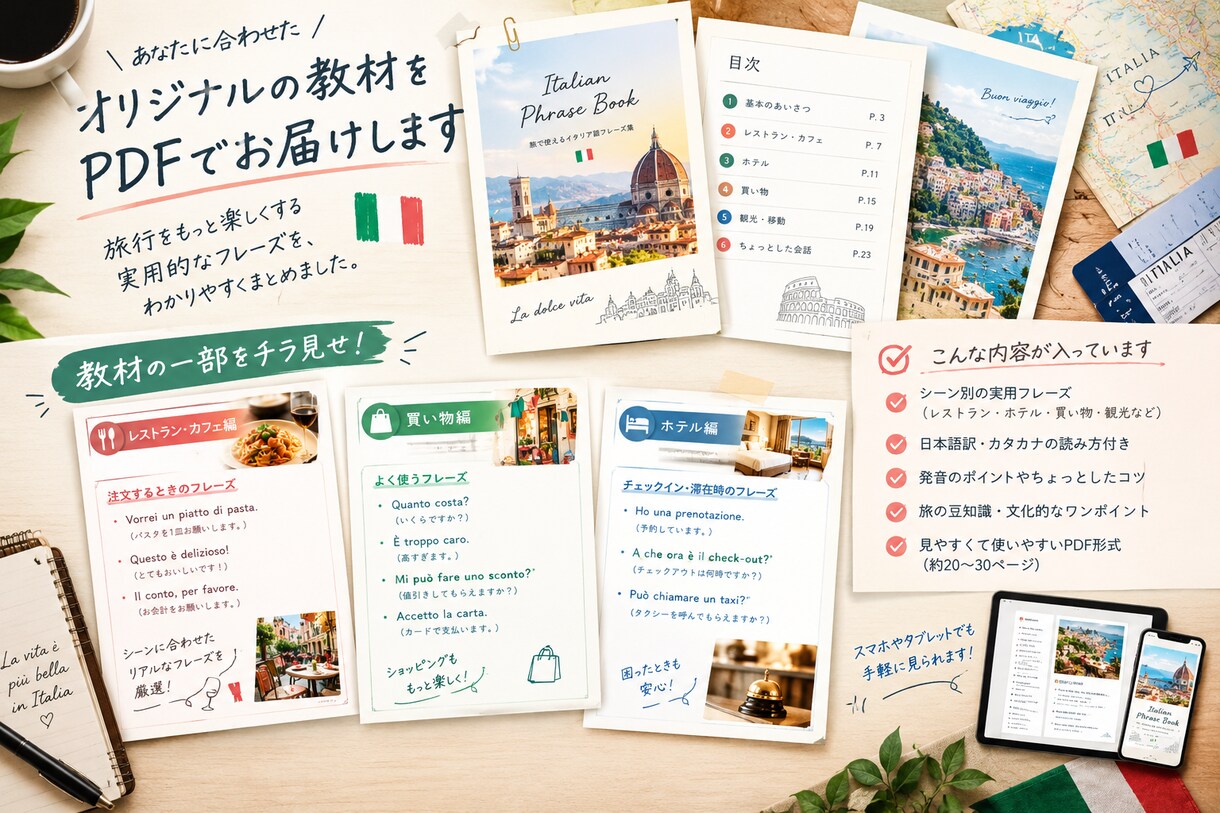 旅行で使えるイタリア語教えます イタリア留学経験者が初心者向けに解説 イメージ3
