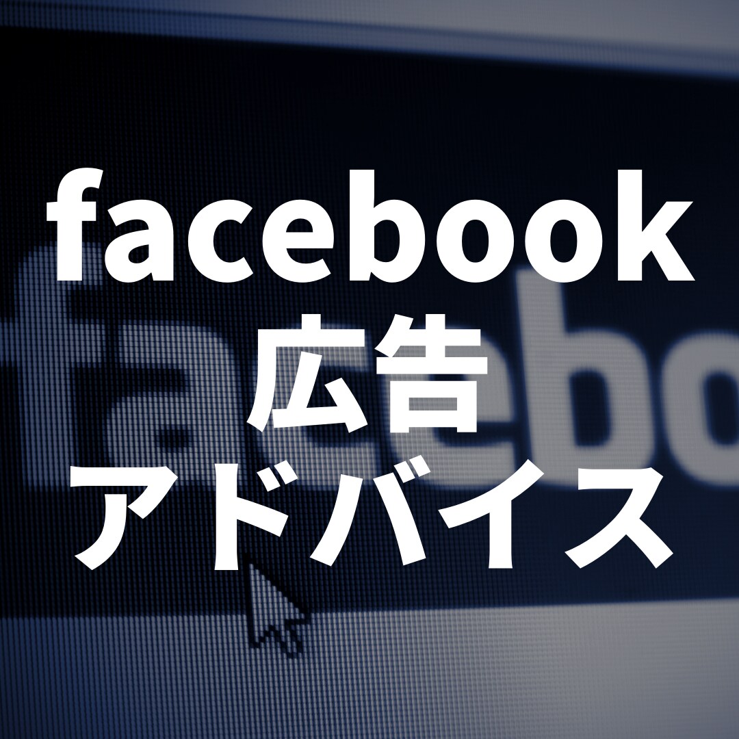 facebook広告の困りごとを解決します 「細かい設定が複雑...」アドバイス可能 イメージ1