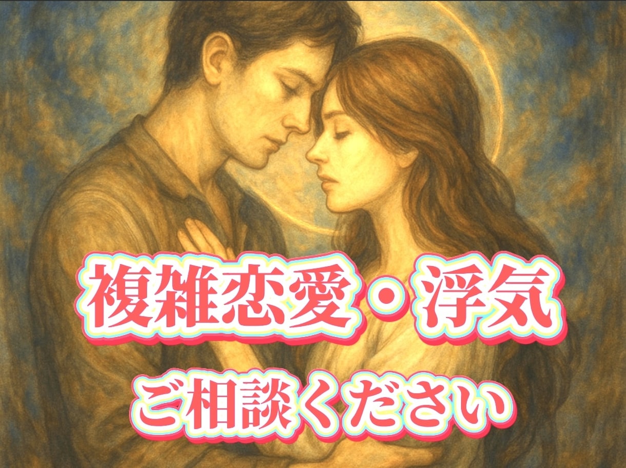 誰にも言えない「不倫・浮気の悩み」お聞きします 感情を否定せず、あなたの本音に誠実に寄り添います。 イメージ1