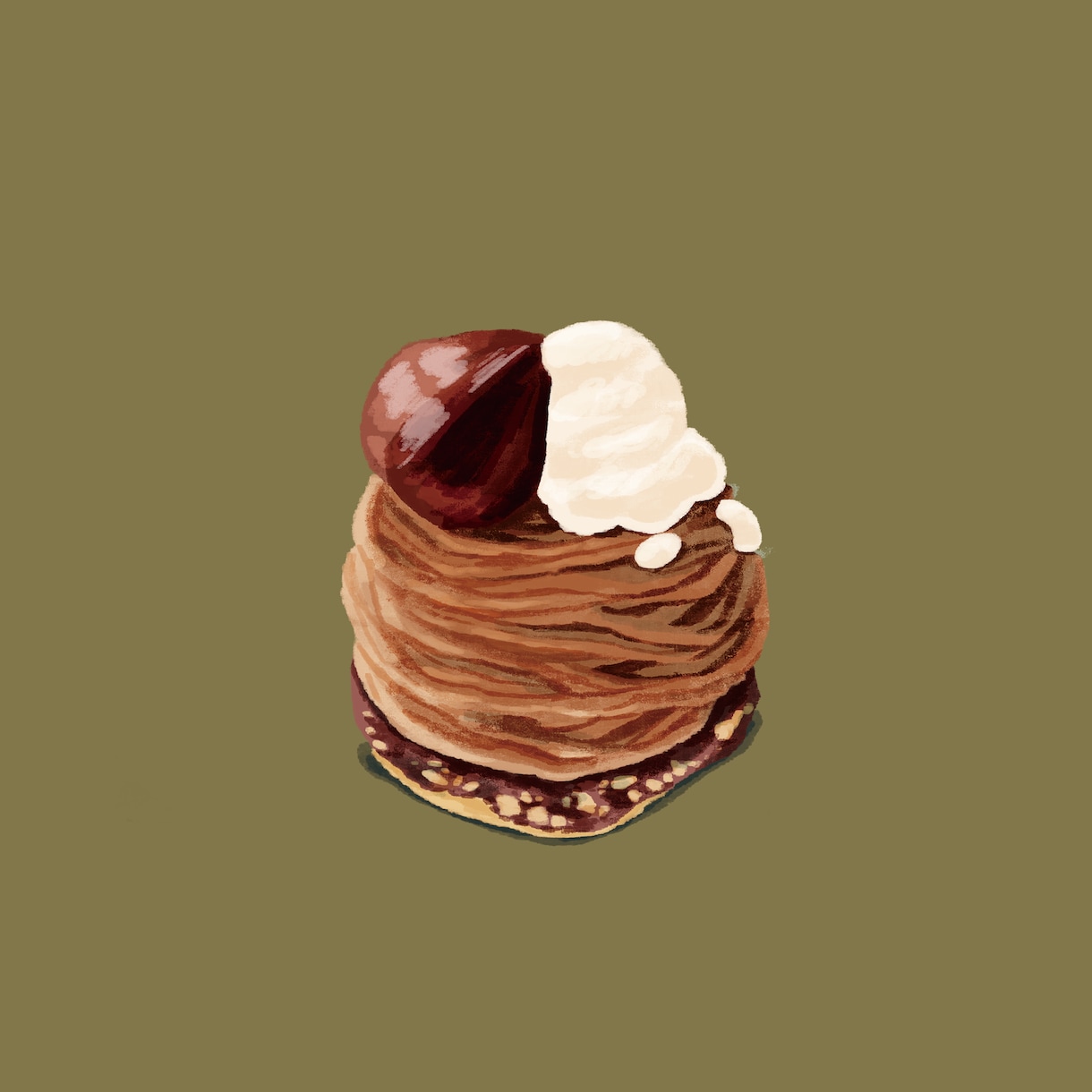 SNSに使えるほっこり食べ物イラスト描きます 見て落ち着く、丁寧な仕上げの食べ物イラスト イメージ5