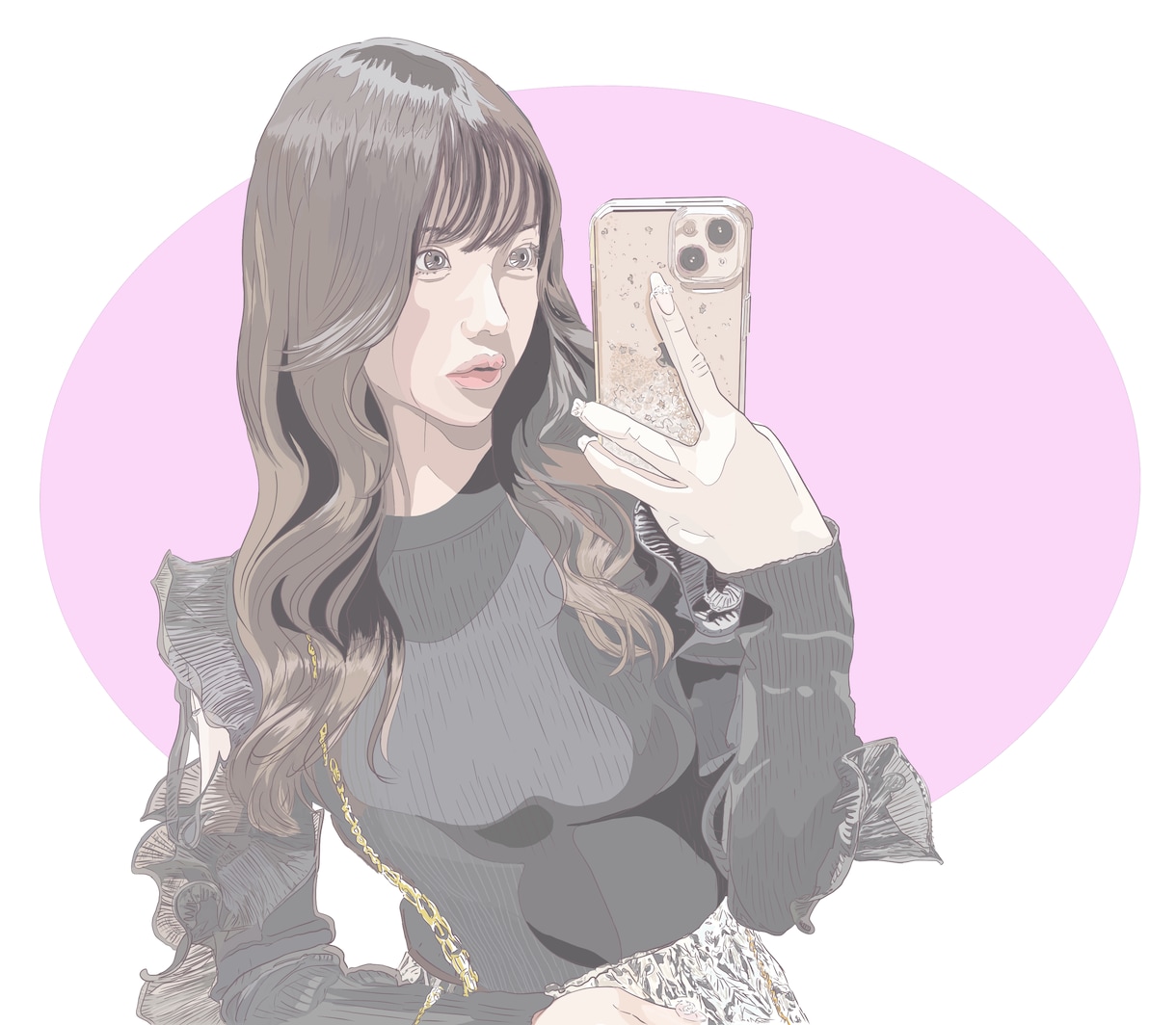素敵なお似合い【似顔絵イラスト】描きます 彼女と彼のふたりの世界をとっておきの１枚に仕上げます✴︎ イメージ3