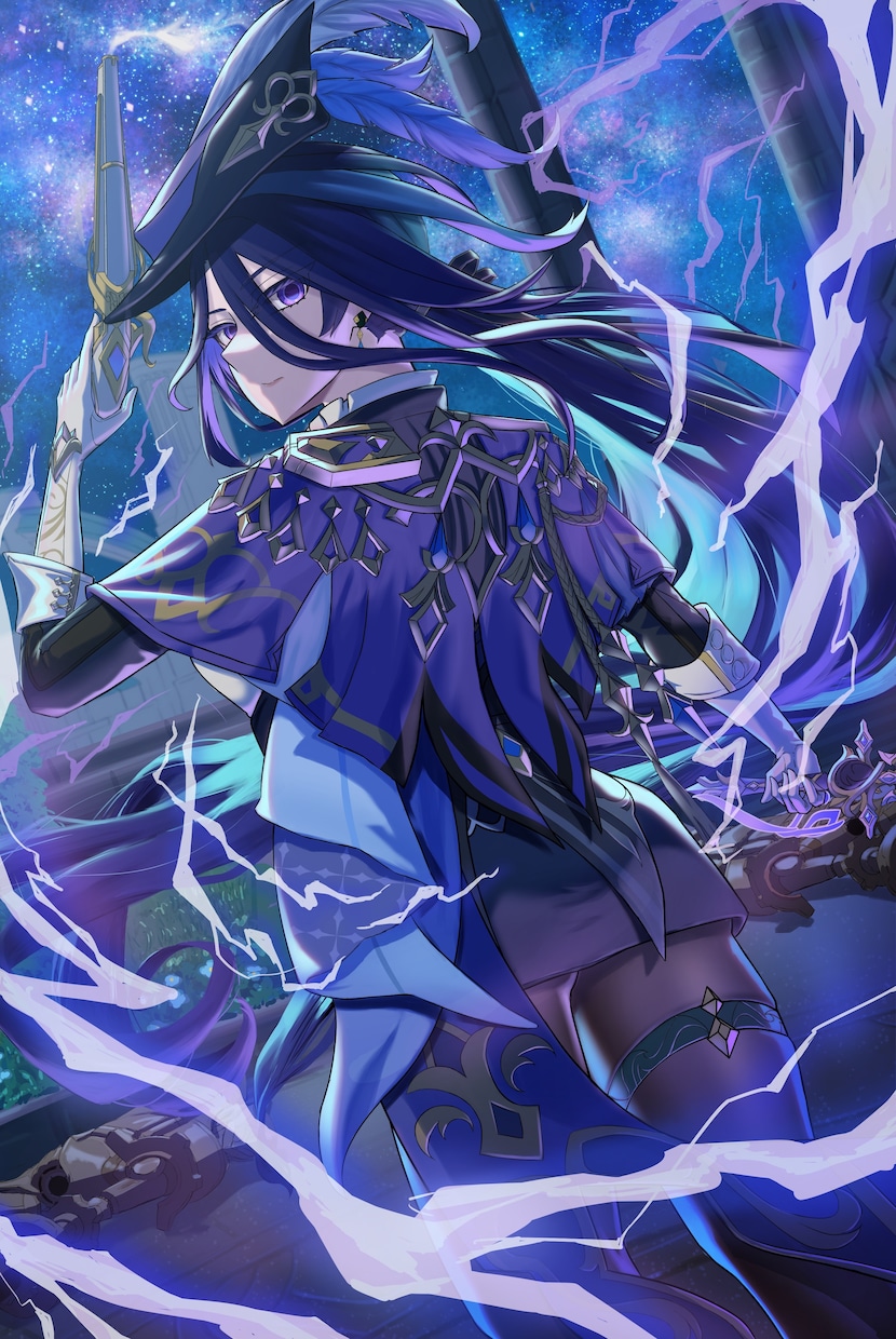 実績作り中　光と躍動感でキャラを最高に輝かせます アイコン・サムネ・MV等　迫力のあるイラストをお求めの方に！ イメージ4