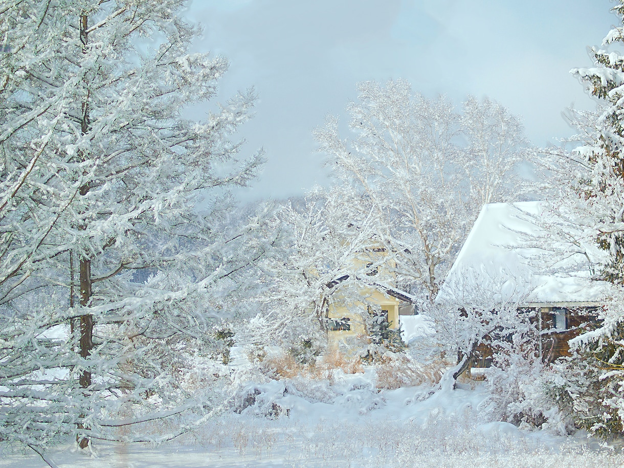 雪・冬景色アート加工写真を販売します 雪・冬景色アート加工写真　雪の部分にアート加工をしています イメージ1