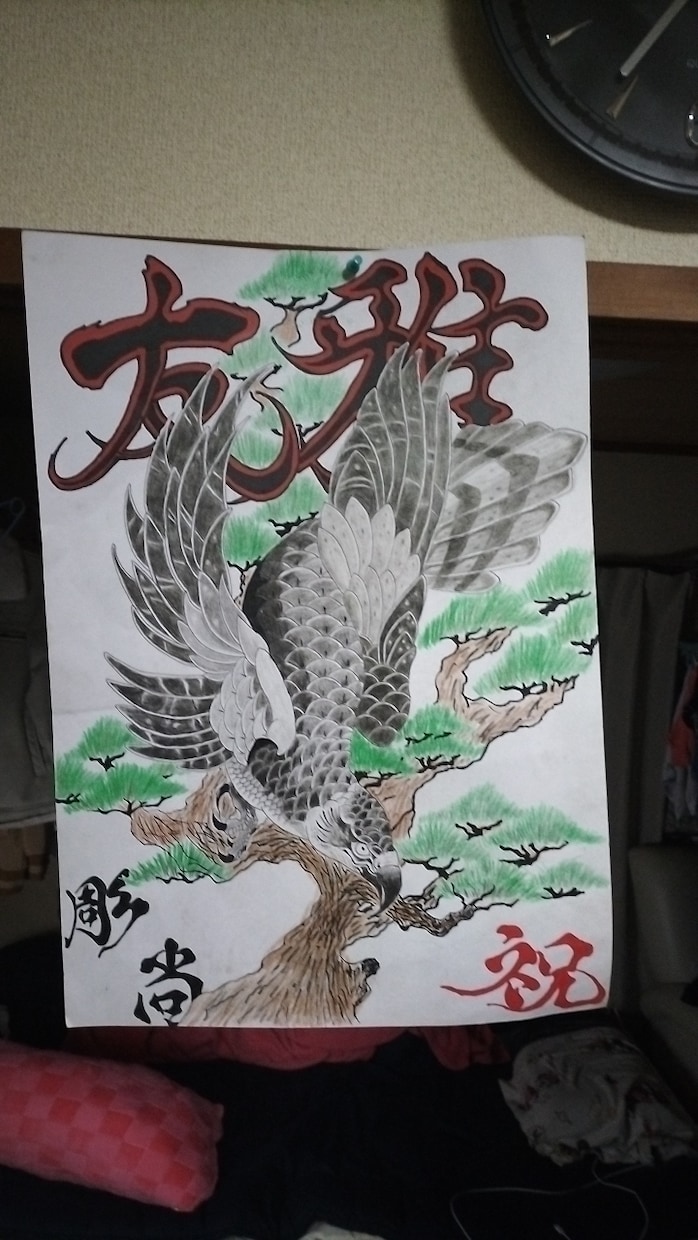 手描きポスターや各種下絵描きます 手描きで深い日本画などの繊細な絵など イメージ1