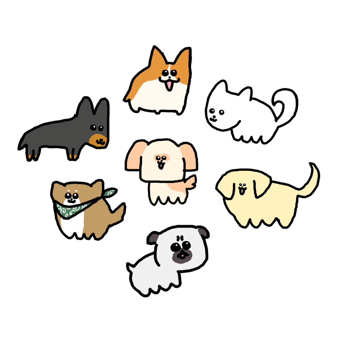 おめめキラキラ！デフォルメ似顔絵描きます SNSのアイコンにぜひどうそ♫ イメージ7