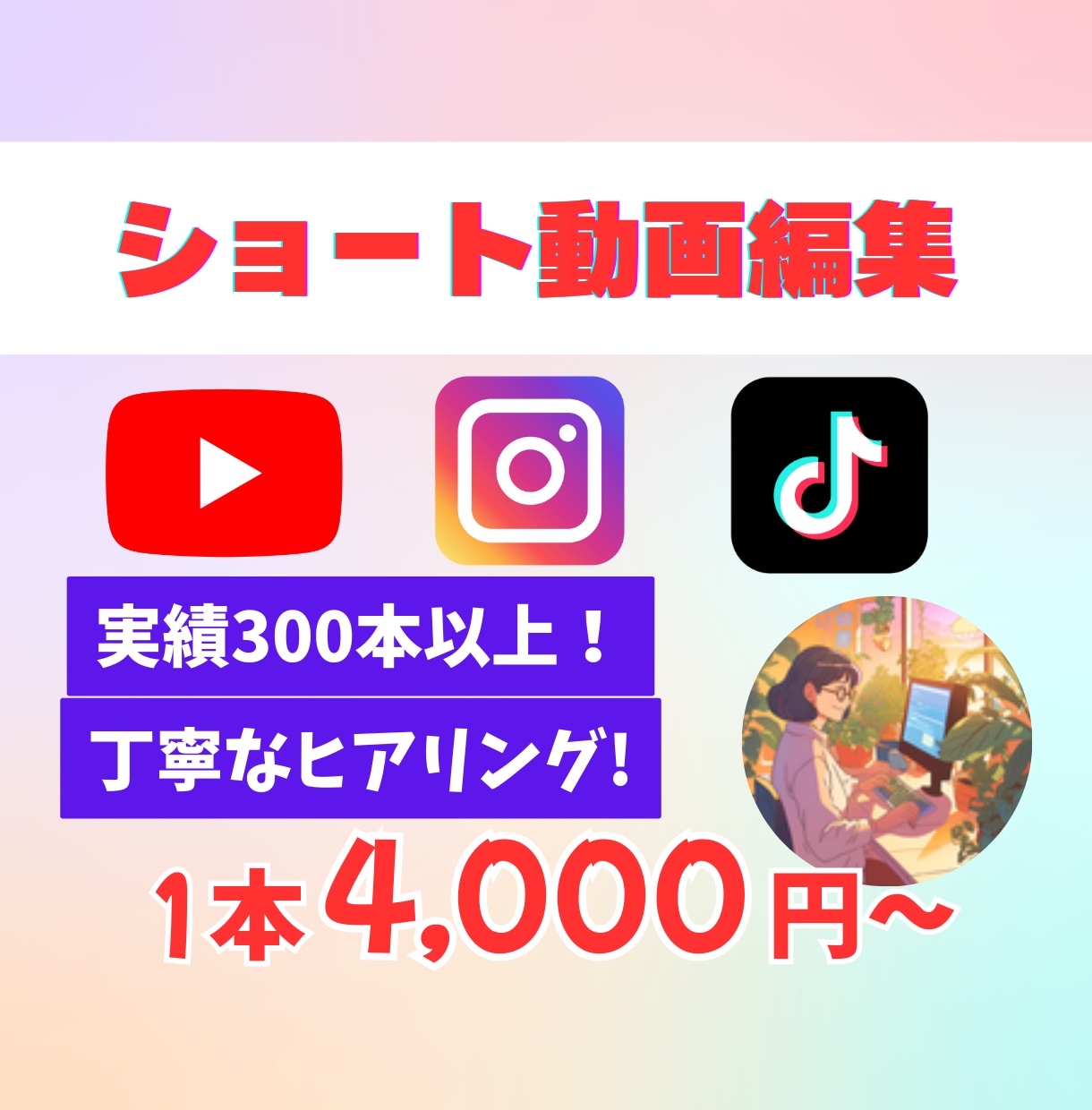 スマホから縦型ショートを編集します 縦型ショートを編集いたします！1本からOK! イメージ1