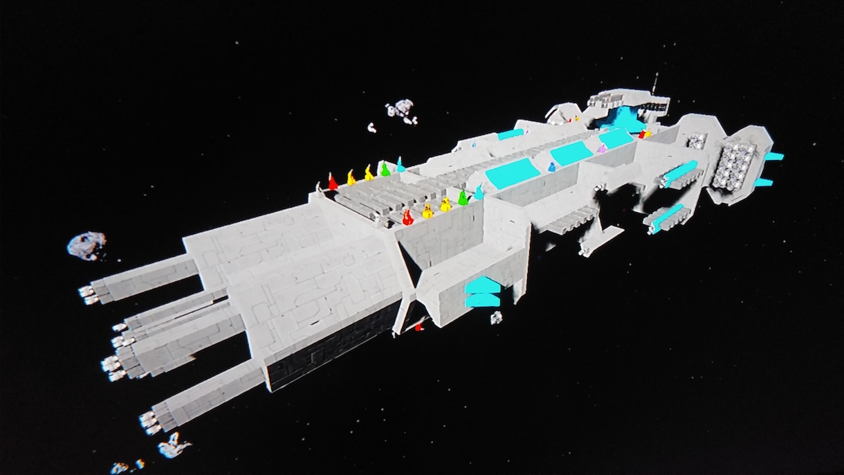 ゲームで作成した宇宙船たちの写真を販売します SPACE ENGINNERSで作成した宇宙船です。 イメージ1