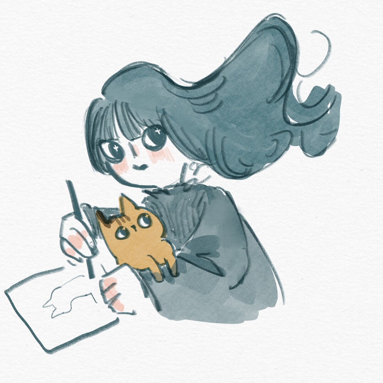 可愛いゆるっと似顔絵を書いてます 家族写真、旅行思い出など、暖かい絵をお届けたいです イメージ2