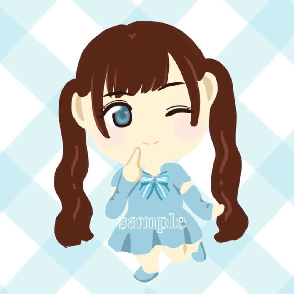 かわいいミニイラストお描きします 名刺やSNSアイコン、メッセージ用などにいかがでしょうか？ イメージ9