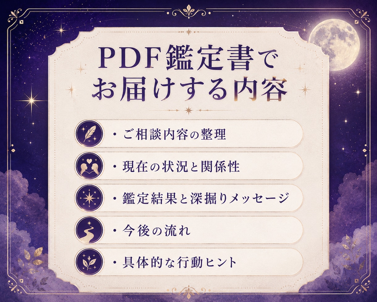 復縁の悩みを現実的に整理しPDF鑑定書で届けます 不安を整理し、次の一歩を見つける鑑定書 イメージ3