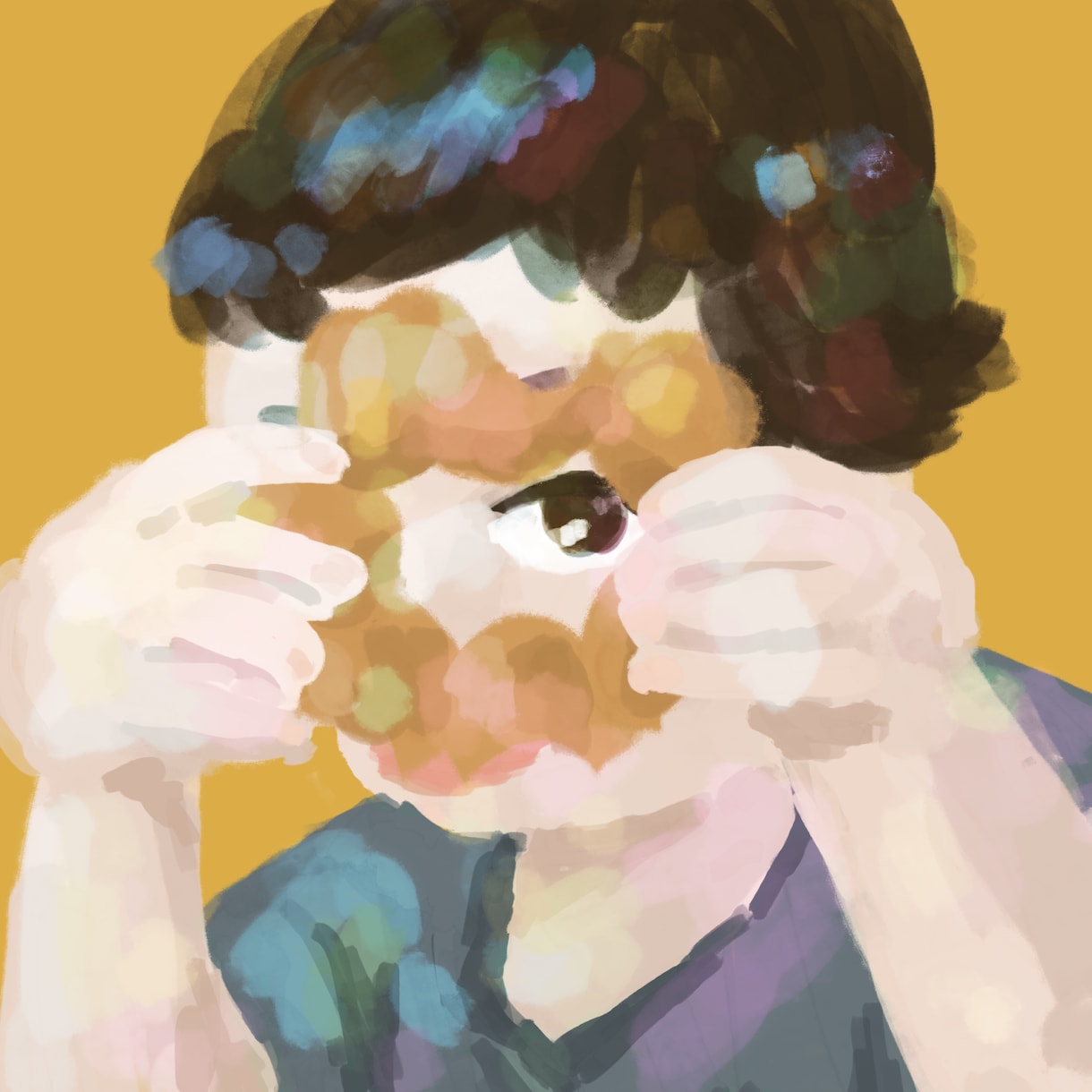 味のある油彩風アイコン描きます デジタル油彩で個性的なSNSアイコンをどうぞ！ イメージ9