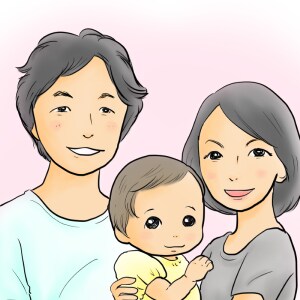 カラー版・お写真をもとに似顔絵を描きます お子さんの記念や名刺用にも使えます！ イメージ3