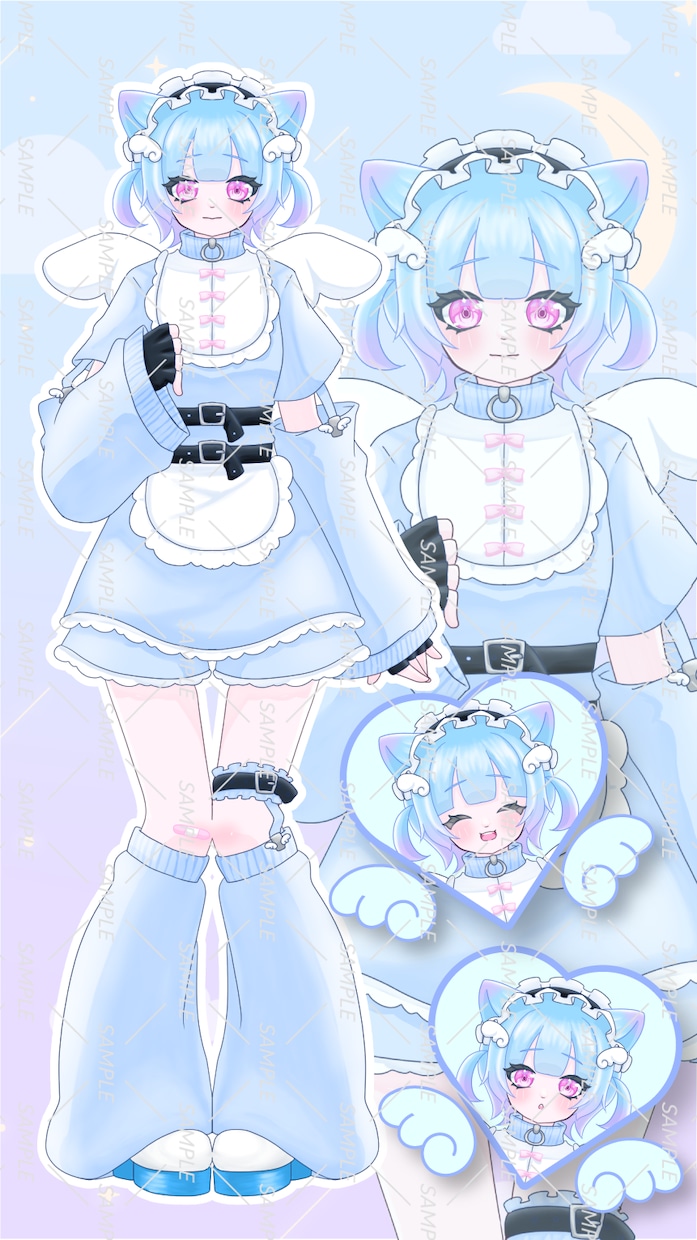 IRIAM、Vtuber用立ち絵制作致します こだわりいっぱいの全身立ち絵を制作致します！ イメージ2