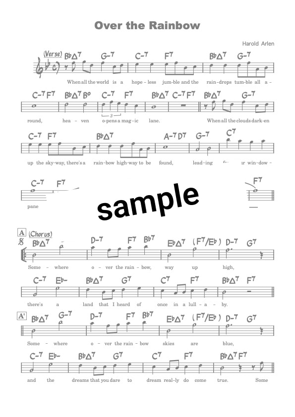 リードシート譜面作成します 現場で喜ばれる読みやすい譜面作成をお手伝いします イメージ1