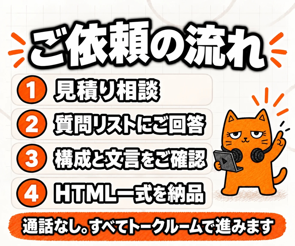 月額費用なしで公開できる広告用LPを制作します 月額費用なしで公開｜GA4計測｜A/B見出し｜スマホ対応 イメージ4