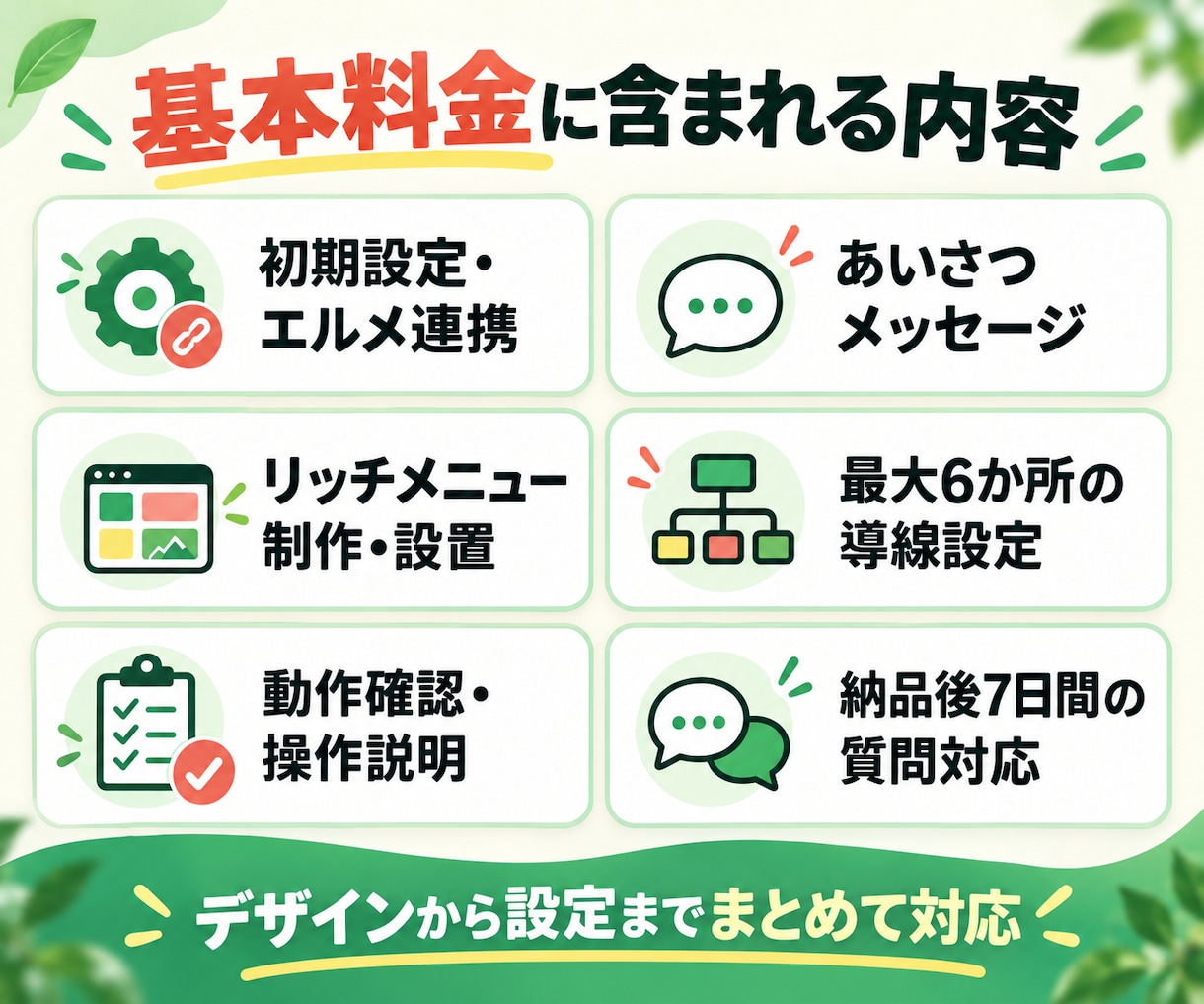 女性事業主さんの予約につながるLINEを構築します エルメ対応｜デザインから予約導線の初期設定まで対応 イメージ3