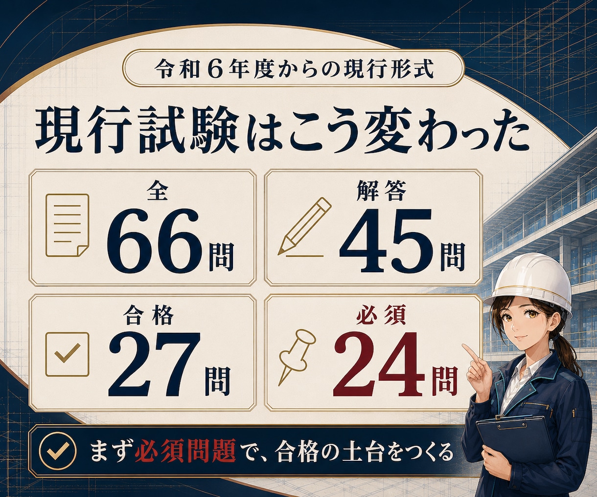 R8二級土木 一次検定（後期）の勉強。半分にします 過去14回・879問分析ノート/R8二級土木（後期）模擬試験 イメージ5