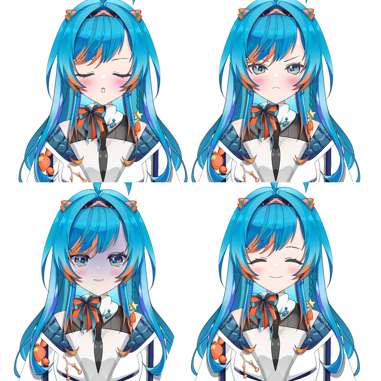 VTuberデザイン制作します PSDパーツ分け / 表情5種付き/商用利用OK / 配信用 イメージ8