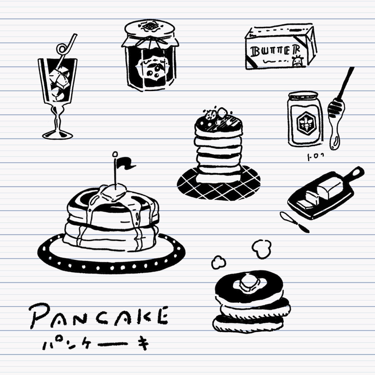 雑誌掲載｜味のある食べものイラスト描きます 商用可！ちょっとレトロで美味しそうなイラスト。モノクロ好き。 イメージ1