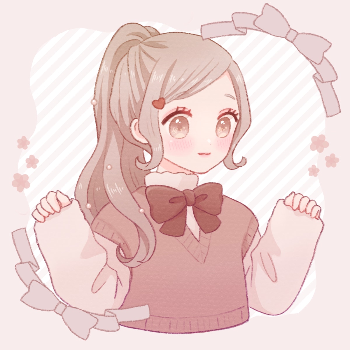 ふんわり可愛いアイコンを描きます 優しい雰囲気で制作します♪各種SNSなどにどうぞ イメージ1