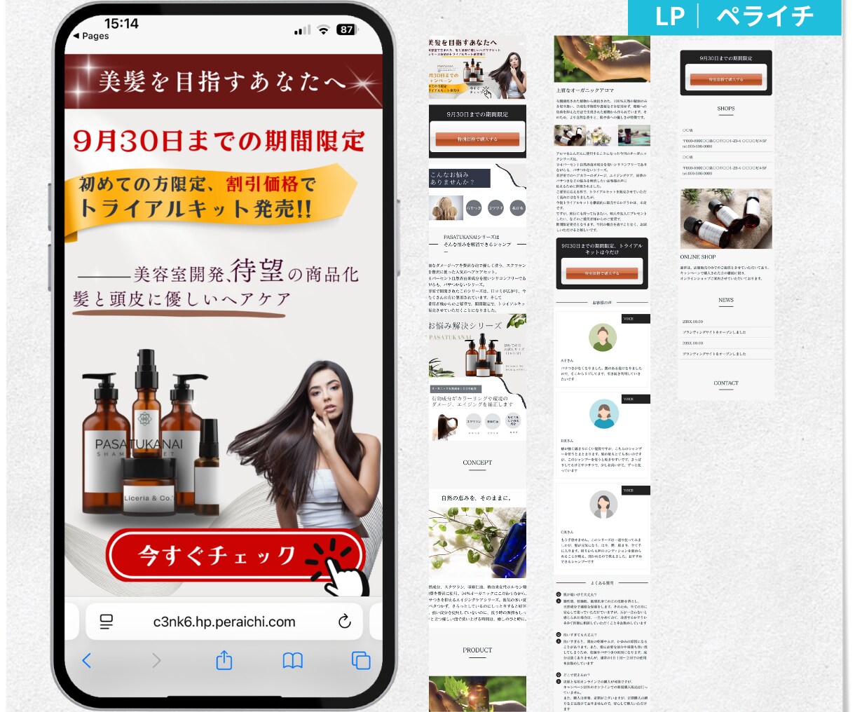CVR率アップペライチLP、修正無数限で作成します マーケティングに特化した集客LP、今だけ価格で作成します。 イメージ5