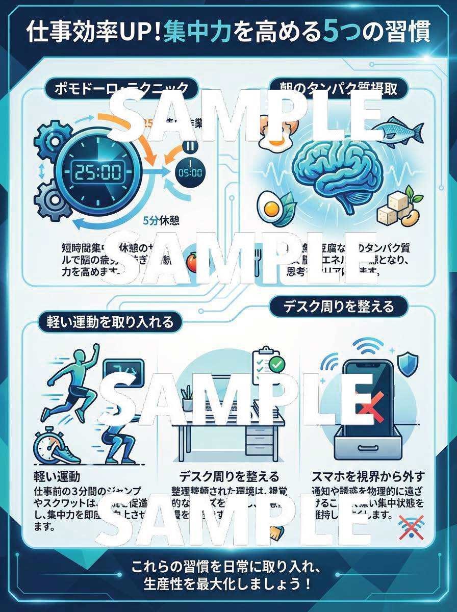 SNS投稿用インフォグラフィック制作します 保存率UP×ブランド統一を実現するプロ設計 イメージ4